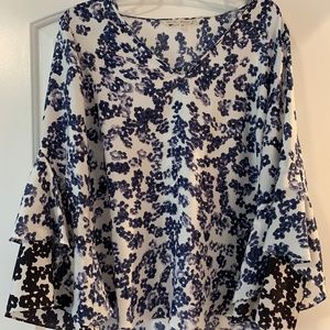 Rachel Roy - Size 16W - Billowed Arm Floral Blous